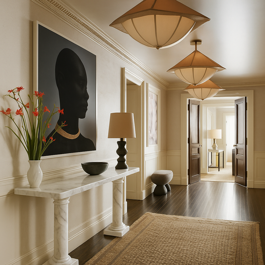 Classic Solid White Marble Console Table Side Table, Italy 1980