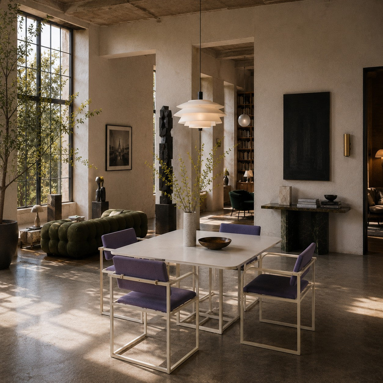 Table et chaises de salle à manger conçues par Pierre Mazairac et Karel Boonzaaijer pour Pastoe, Pays-Bas, 1980