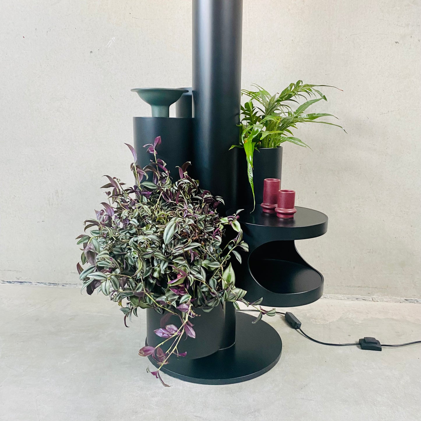 Große Stehlampe und Pflanzenständer „Close Encounter“ von Kerst Koopman, Niederlande 1980