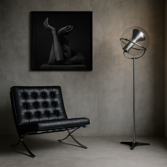 Floor Lamp "Globe 2000" by Frank Ligtelijn for Raak Amsterdam, Netherlands 1960