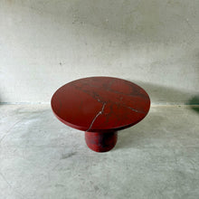 Load image into Gallery viewer, Large Ox-blood Red &#39;rosso Levanto&#39; Oval Marble Coffee Table, Italy 1970
