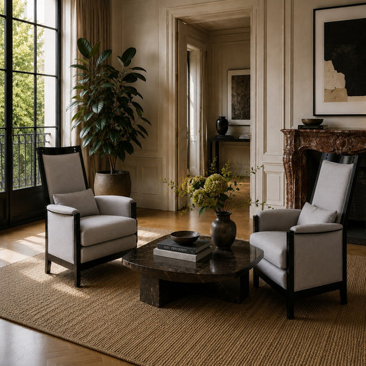 High Back Lacquered Lounge Chairs "Peggy" by Umberto Asnago for Giorgetti, Italy 1990