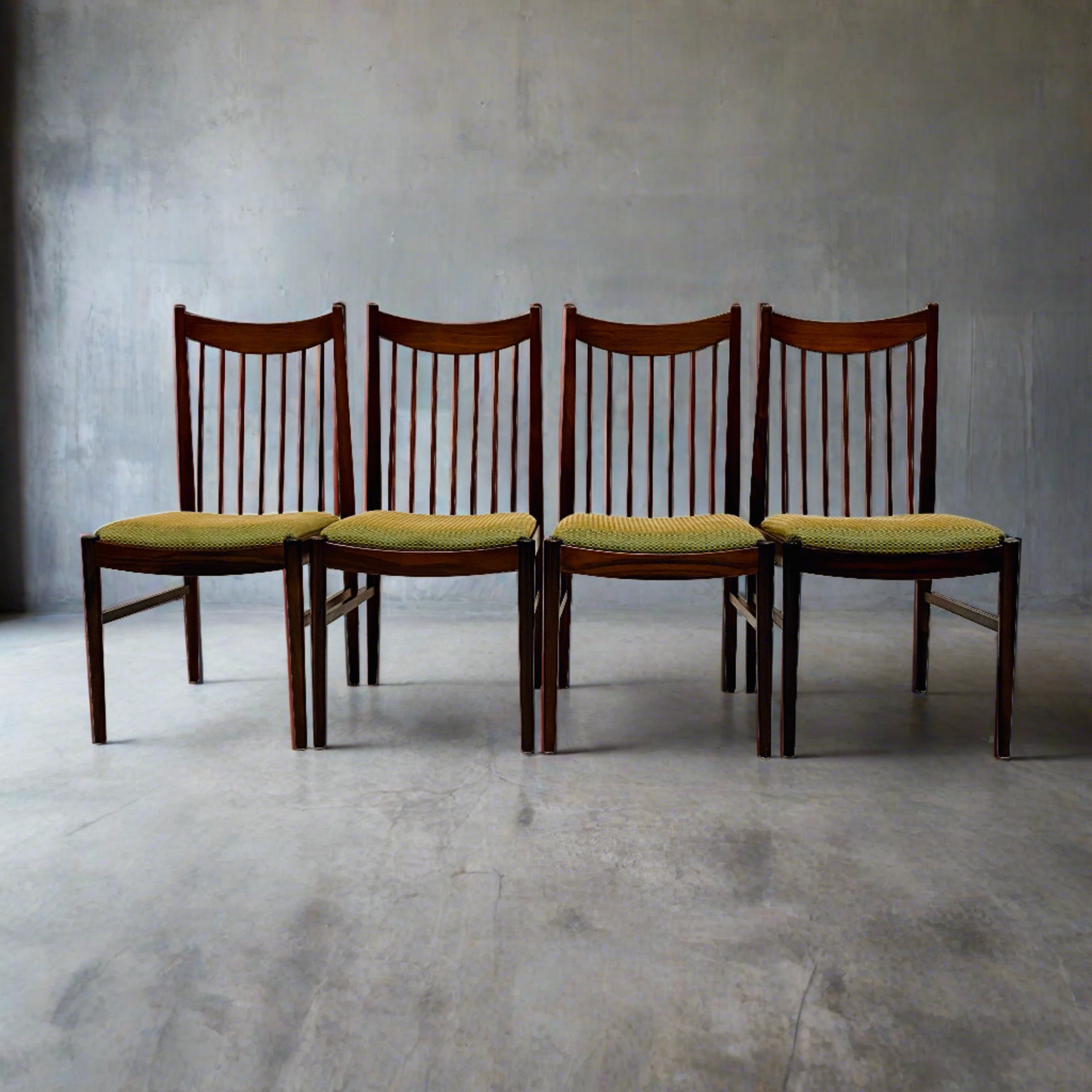 4 x Esszimmerstühle Modell 422 aus Palisanderholz von Arne Vodder für Sibast, Dänemark, 1960er Jahre