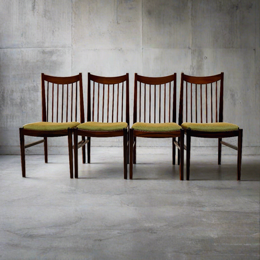 4 X Model 422 Rosewood Dining Chairs by Arne Vodder for Sibast, Denmark 1960s
