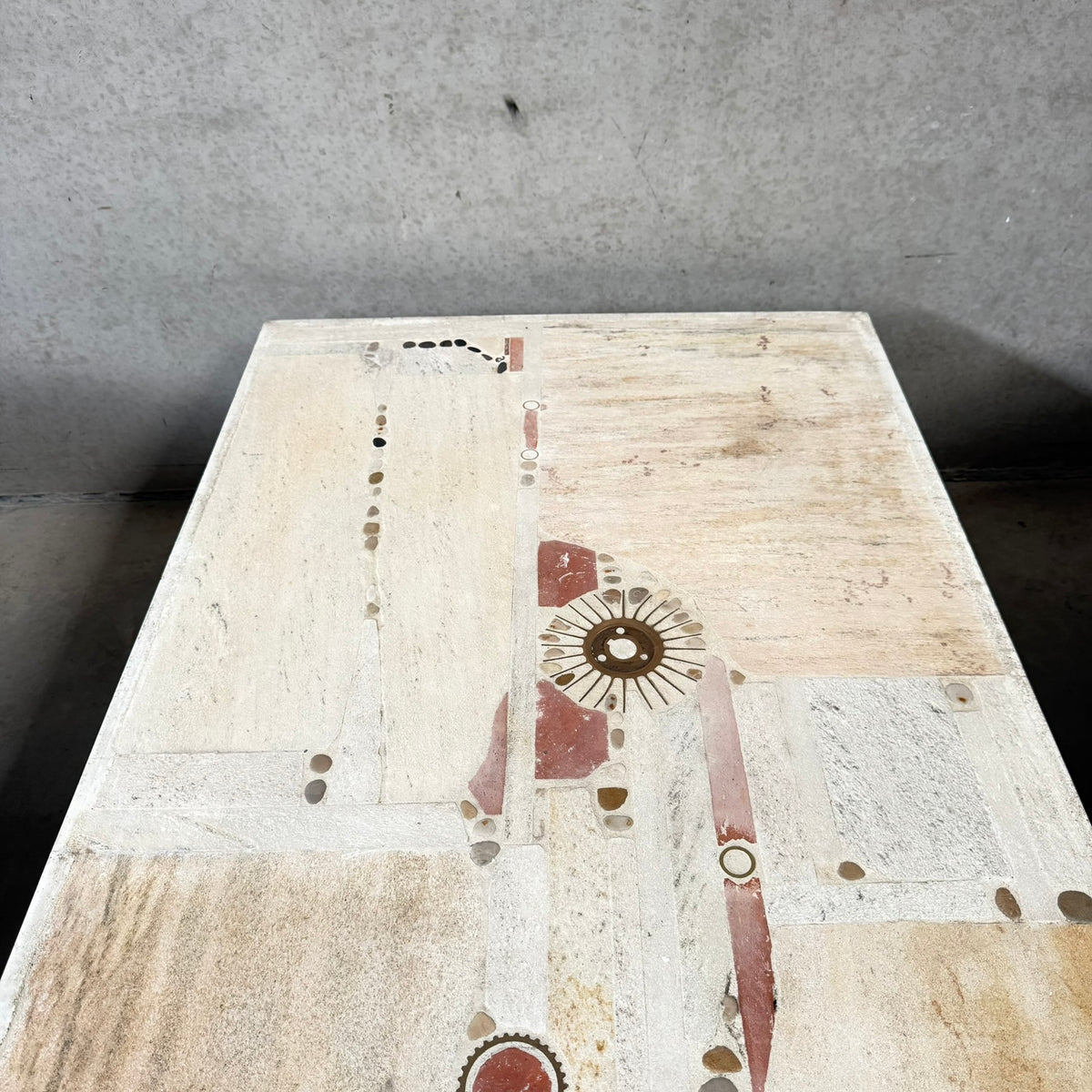 Large Brutalist Coffee Table by Paul Kingma, Netherlands 1984