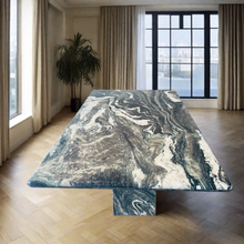 Load image into Gallery viewer, Large Mid-Century Cipollino Ondulato Marble Dining Table, Italy
