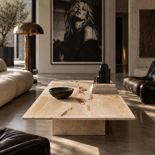 Large Brutalist Coffee Table by Paul Kingma, Netherlands 1984