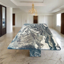 Load image into Gallery viewer, Large Mid-Century Cipollino Ondulato Marble Dining Table, Italy
