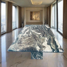 Load image into Gallery viewer, Large Mid-Century Cipollino Ondulato Marble Dining Table, Italy
