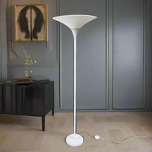 Load image into Gallery viewer, Mid-century Floor Lamp With Metal Base and White Acrylic Tulip Top, 1970

