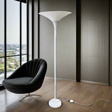 Load image into Gallery viewer, Mid-century Floor Lamp With Metal Base and White Acrylic Tulip Top, 1970
