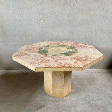 Load image into Gallery viewer, Luxury Hexagon Marble Dining Table, Italy 1980
