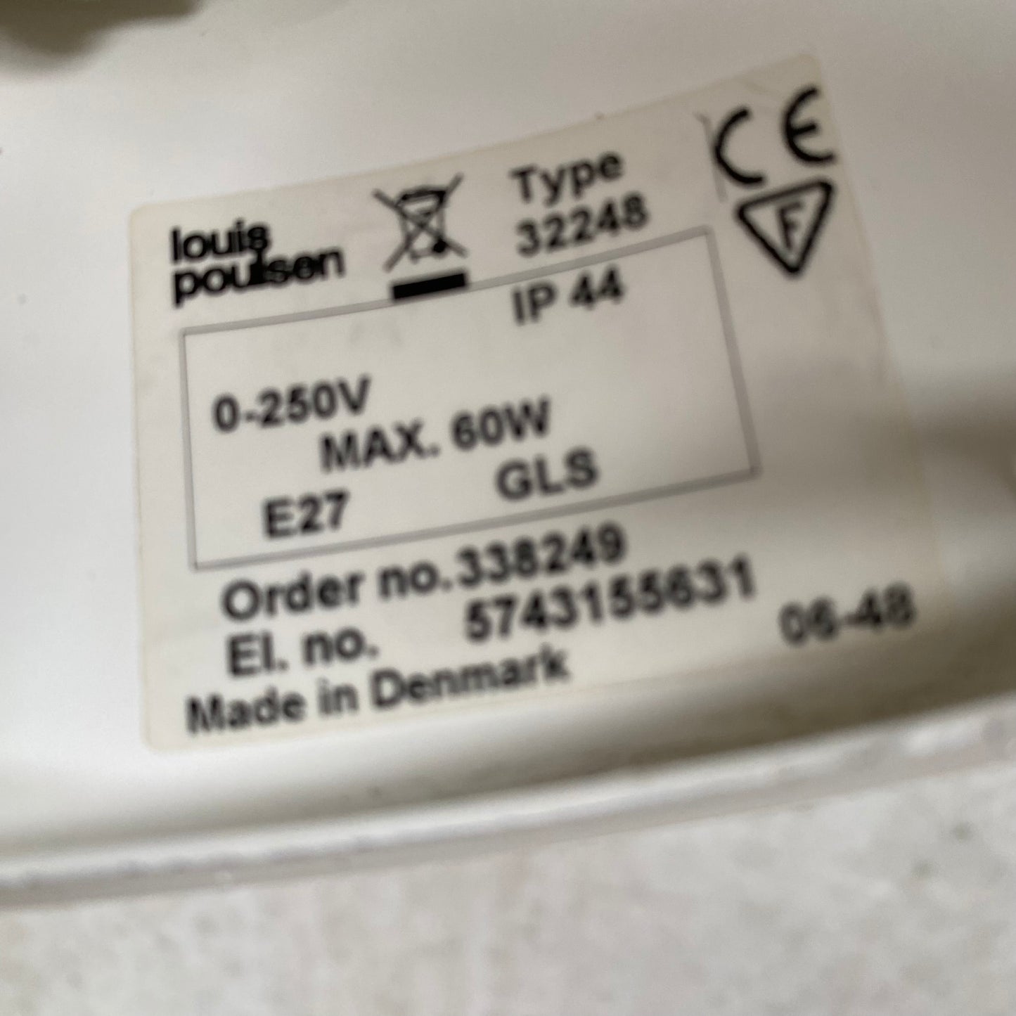 Arne Jacobsen „Eklipta“ Wand- oder Deckenleuchten aus der Mitte des 20. Jahrhunderts, hergestellt von Louis Poulsen, Dänemark, 1970