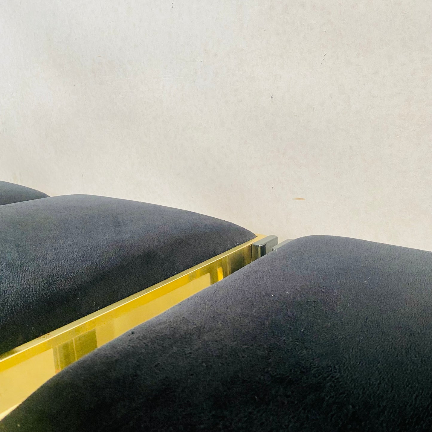 Mid-Century Brass and Italian Walnut Dining Chairs by Paolo Barracchia for Roman Deco, Italy 1978