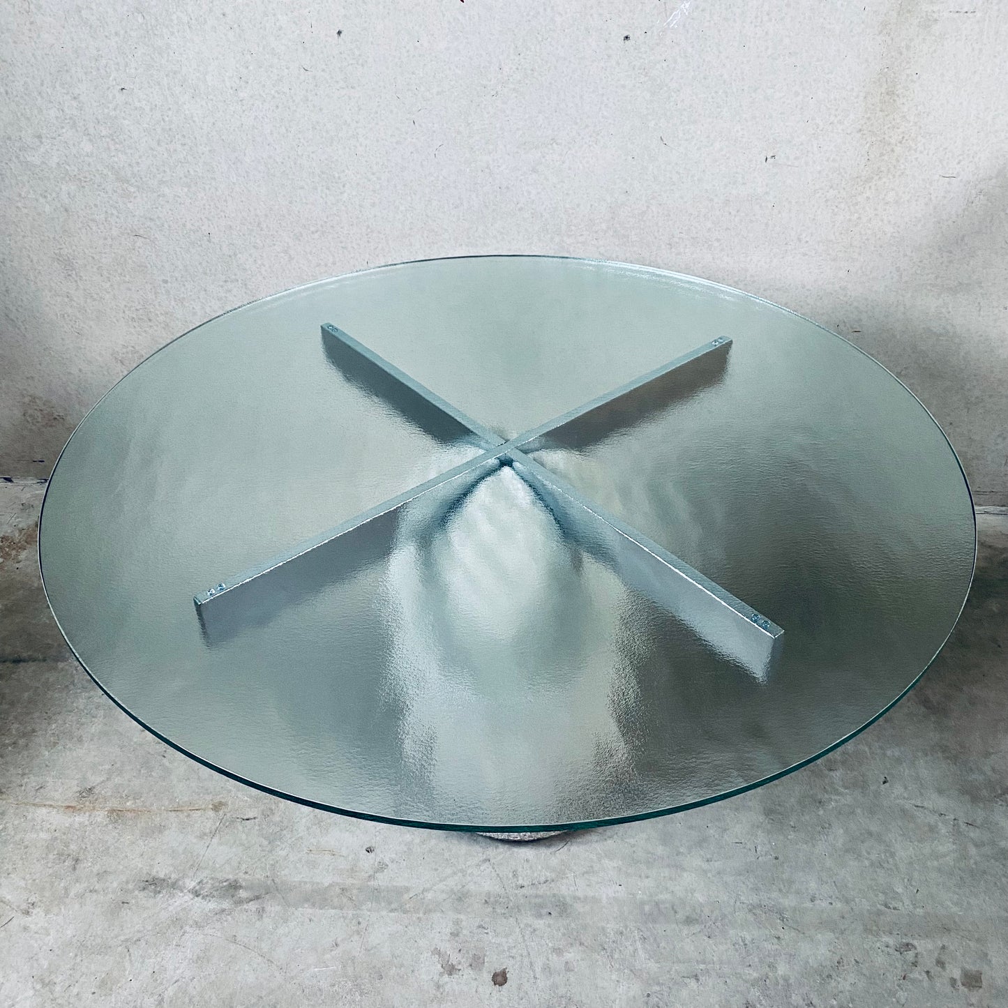 Mid-century Giovanni Offredi Concrete Dining Table Paracarro for Saporiti, Italy 1970