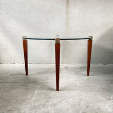 Load image into Gallery viewer, Mid-century Peter Ghyczy &quot;T56&quot; Glass and Brass Round Dining Table, Netherlands 1970
