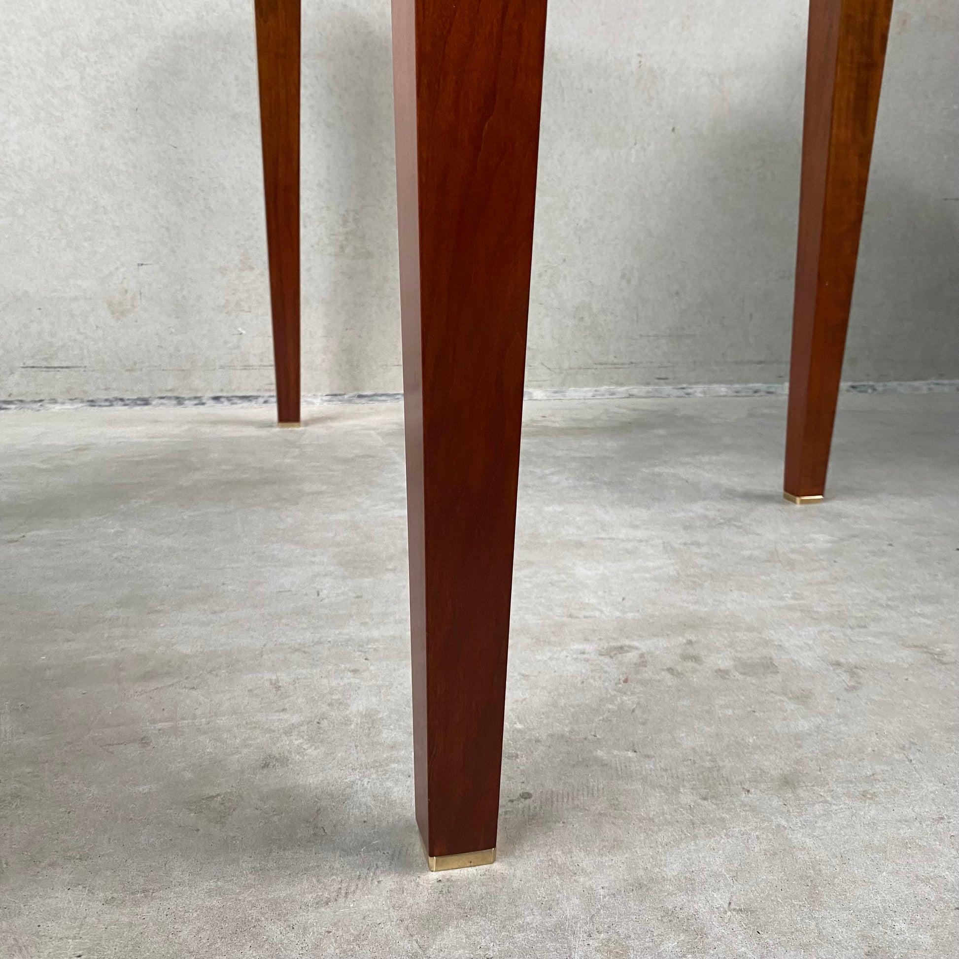Mid-century Peter Ghyczy "T56" Glass and Brass Round Dining Table, Netherlands 1970