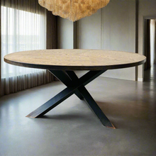 Load image into Gallery viewer, Mid-Century Round Wengé Dining Table by Martin Visser for &#39;T Spectrum, Netherlands 1960

