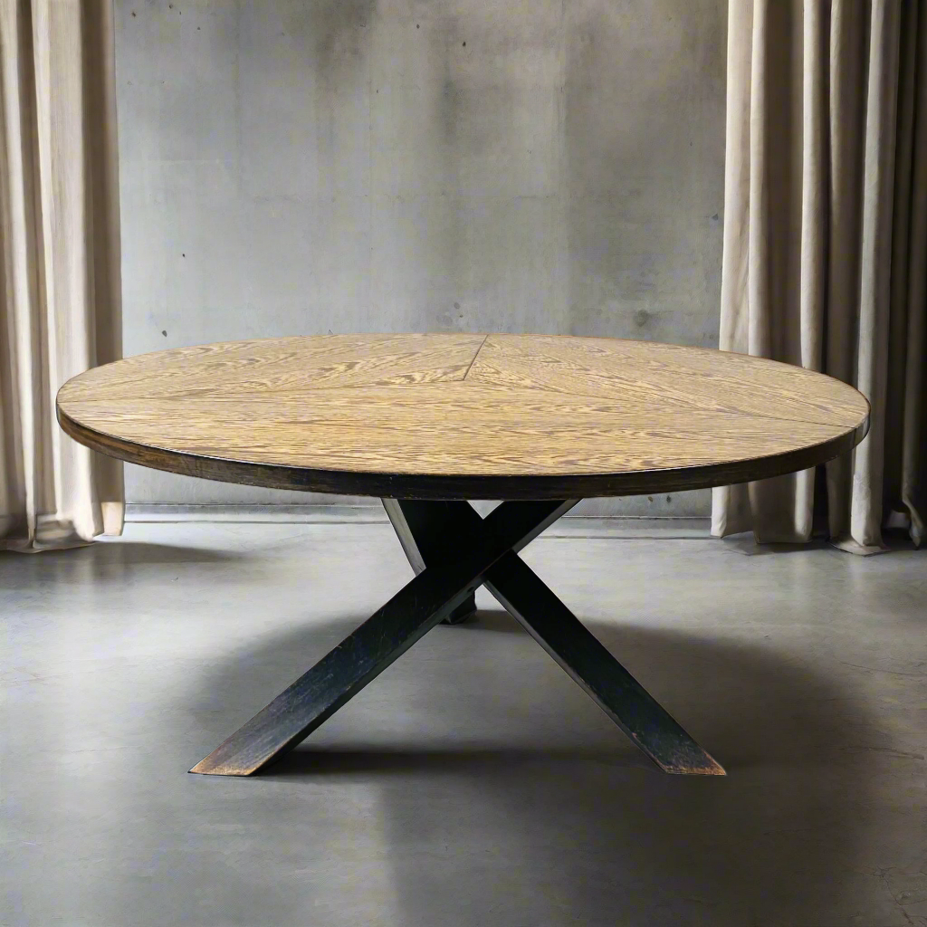 Table de salle à manger ronde en wengé, style Mid-Century, conçue par Martin Visser pour 'T Spectrum, Pays-Bas, 1960