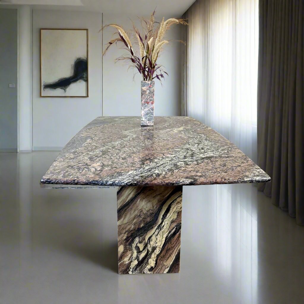 Mid-Century Cipollino Ondulato Marble Dining Table, Italy