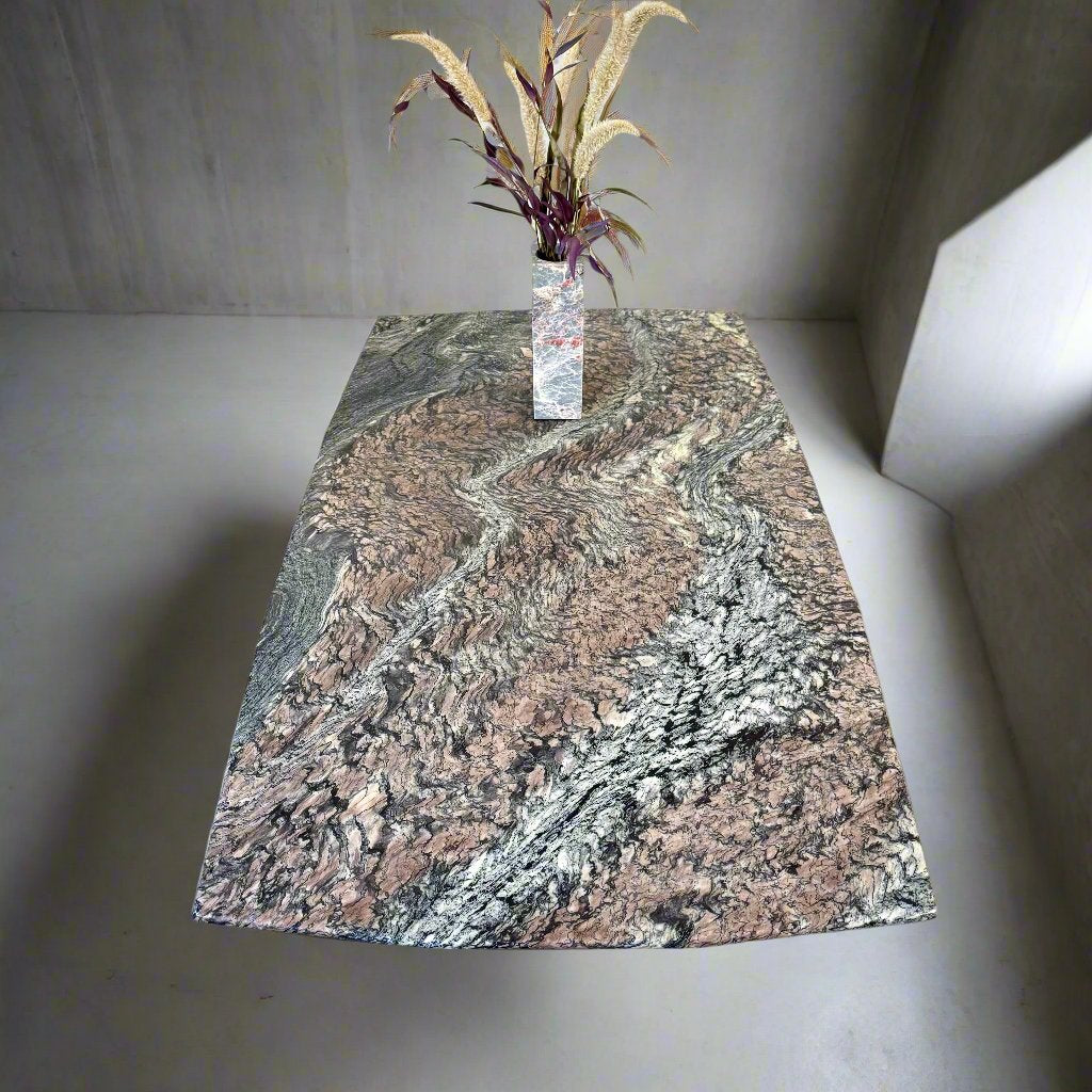 Mid-Century Cipollino Ondulato Marble Dining Table, Italy