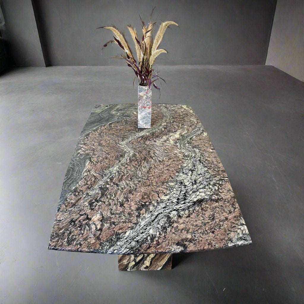 Mid-Century Cipollino Ondulato Marble Dining Table, Italy