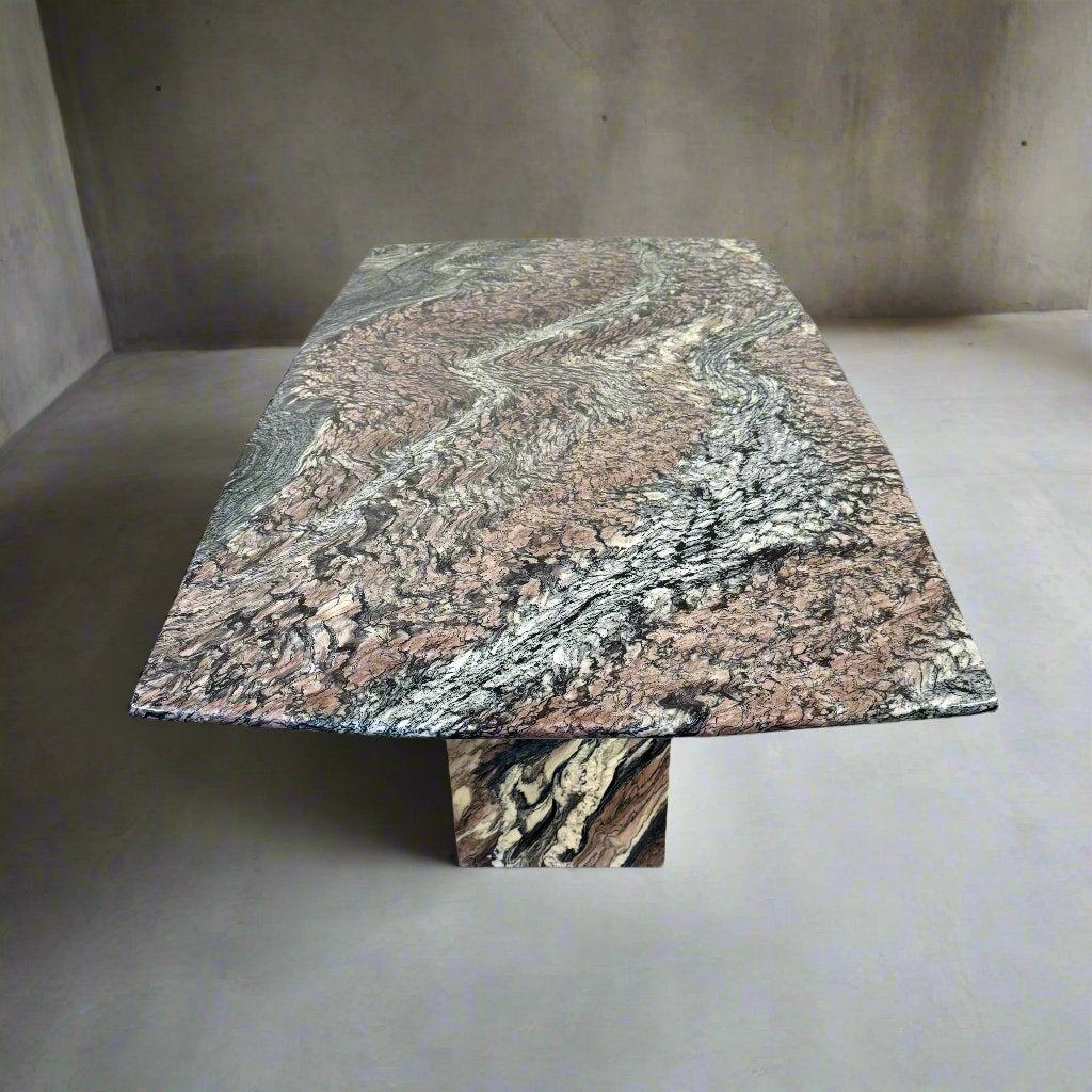 Mid-Century Cipollino Ondulato Marble Dining Table, Italy