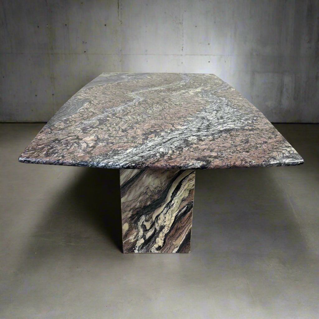 Mid-Century Cipollino Ondulato Marble Dining Table, Italy