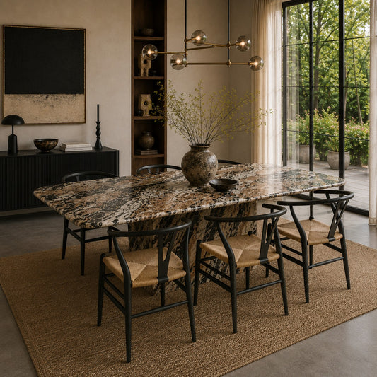 Mid-Century Cipollino Ondulato Marble Dining Table, Italy
