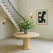 Load image into Gallery viewer, Mid-Century Octagonal Marble Dining Table Italy 1980
