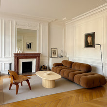 Load image into Gallery viewer, Mid-Century Oval Travertine Coffee Table, Italy 1970
