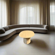 Load image into Gallery viewer, Mid-Century Oval Travertine Coffee Table, Italy 1970
