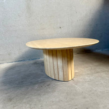 Load image into Gallery viewer, Mid-Century Oval Travertine Coffee Table, Italy 1970
