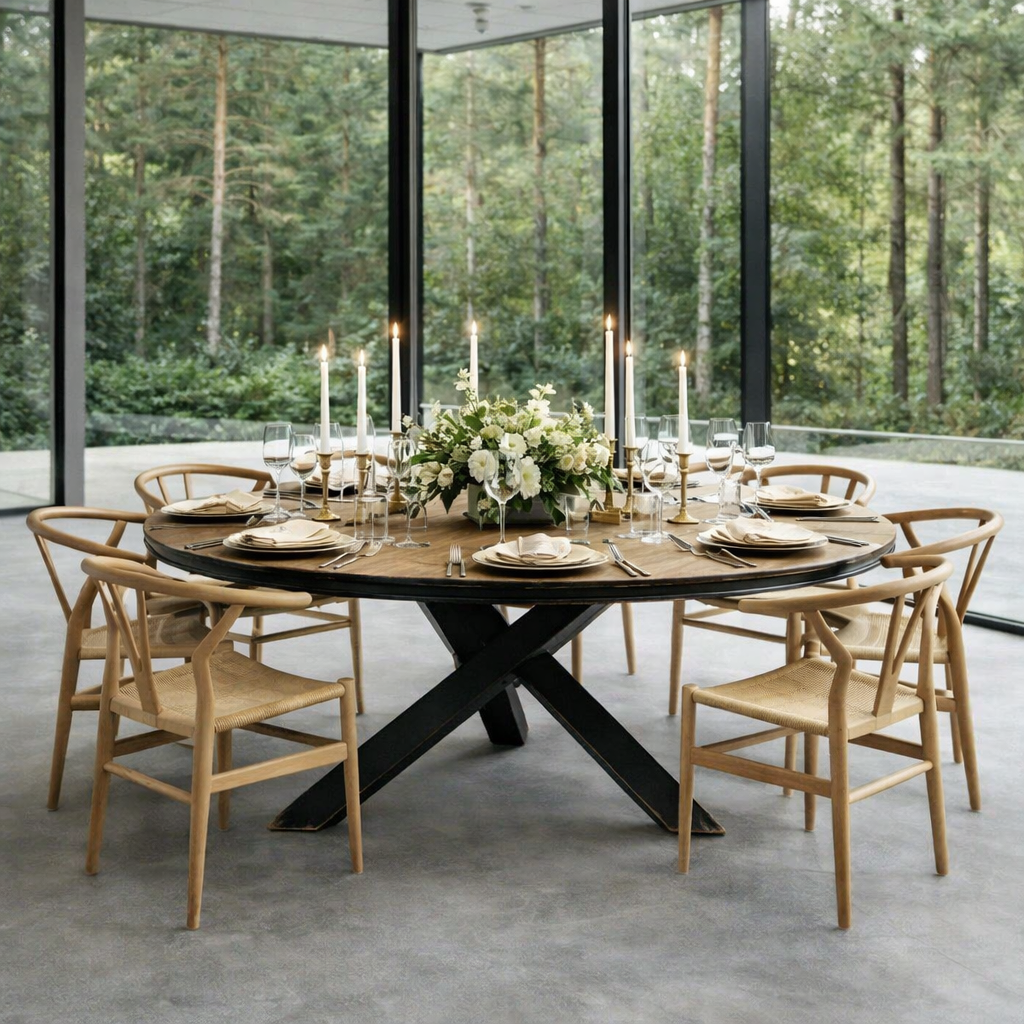 Table de salle à manger ronde en wengé, style Mid-Century, conçue par Martin Visser pour 'T Spectrum, Pays-Bas, 1960