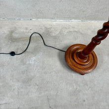 Load image into Gallery viewer, Mid-Century Sculptural Solid Oak Floor Lamp, Netherlands 1960
