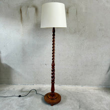 Load image into Gallery viewer, Mid-Century Sculptural Solid Oak Floor Lamp, Netherlands 1960
