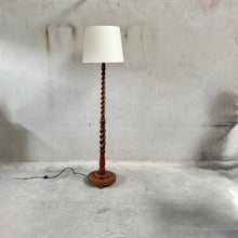 Load image into Gallery viewer, Mid-Century Sculptural Solid Oak Floor Lamp, Netherlands 1960
