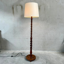 Load image into Gallery viewer, Mid-Century Sculptural Solid Oak Floor Lamp, Netherlands 1960
