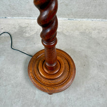 Load image into Gallery viewer, Mid-Century Sculptural Solid Oak Floor Lamp, Netherlands 1960
