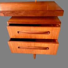 Load image into Gallery viewer, Mid-Century Modern G Plan Fresco Floating Top Teak Vanity Desk by Victor Wilkins, UK 1960
