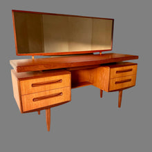 Load image into Gallery viewer, Mid-Century Modern G Plan Fresco Floating Top Teak Vanity Desk by Victor Wilkins, UK 1960
