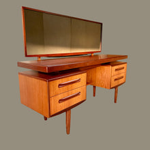 Load image into Gallery viewer, Mid-Century Modern G Plan Fresco Floating Top Teak Vanity Desk by Victor Wilkins, UK 1960
