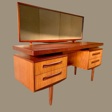 Load image into Gallery viewer, Mid-Century Modern G Plan Fresco Floating Top Teak Vanity Desk by Victor Wilkins, UK 1960
