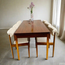 Load image into Gallery viewer, Mid-century Danish Design Extendable Dining Set With 6 Chairs, Denmark 1960

