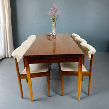 Load image into Gallery viewer, Mid-century Danish Design Extendable Dining Set With 6 Chairs, Denmark 1960
