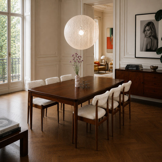 Mid-century Danish Design Extendable Dining Set With 6 Chairs, Denmark 1960