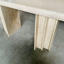 Load image into Gallery viewer, Large Italian Rectangular Travertine Dining Table, Italy 1980
