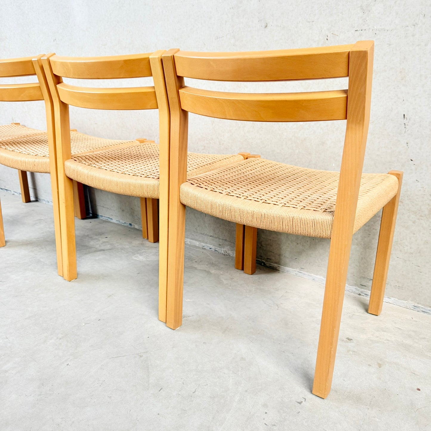 4 x Modell 401 Esszimmerstühle von Niels O. Møller für Jl Møller Møbelfabrik, Dänemark 1970