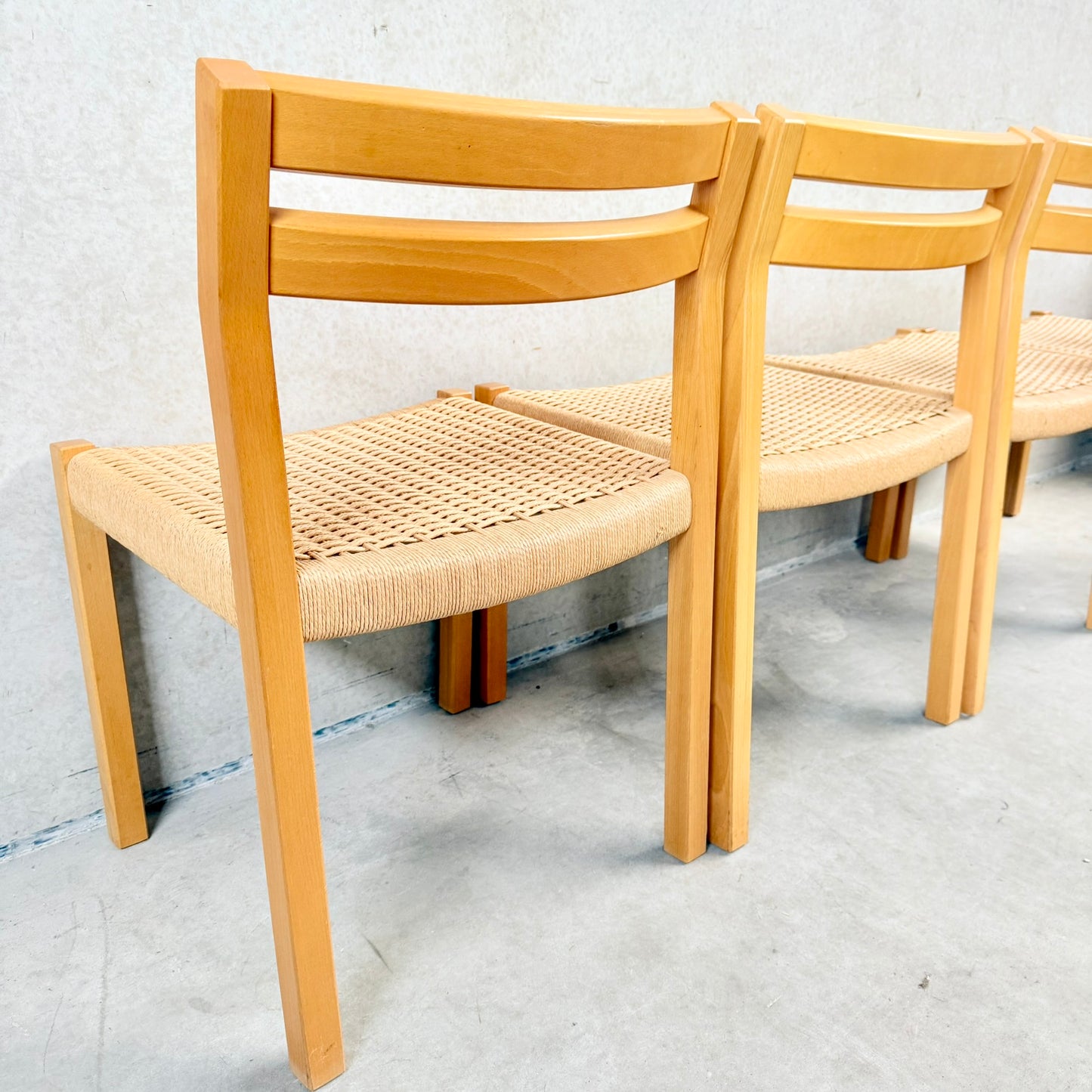 4 x Modell 401 Esszimmerstühle von Niels O. Møller für Jl Møller Møbelfabrik, Dänemark 1970
