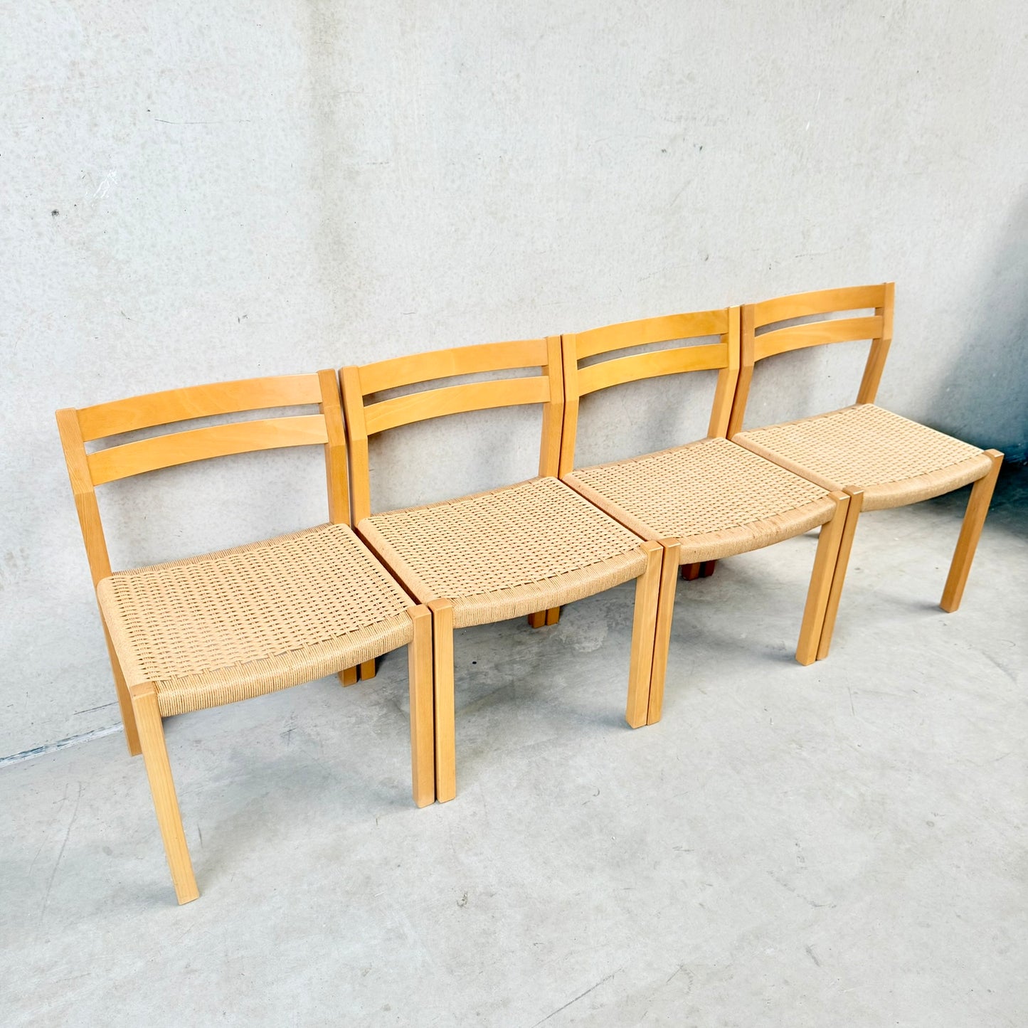 4 x Modell 401 Esszimmerstühle von Niels O. Møller für Jl Møller Møbelfabrik, Dänemark 1970
